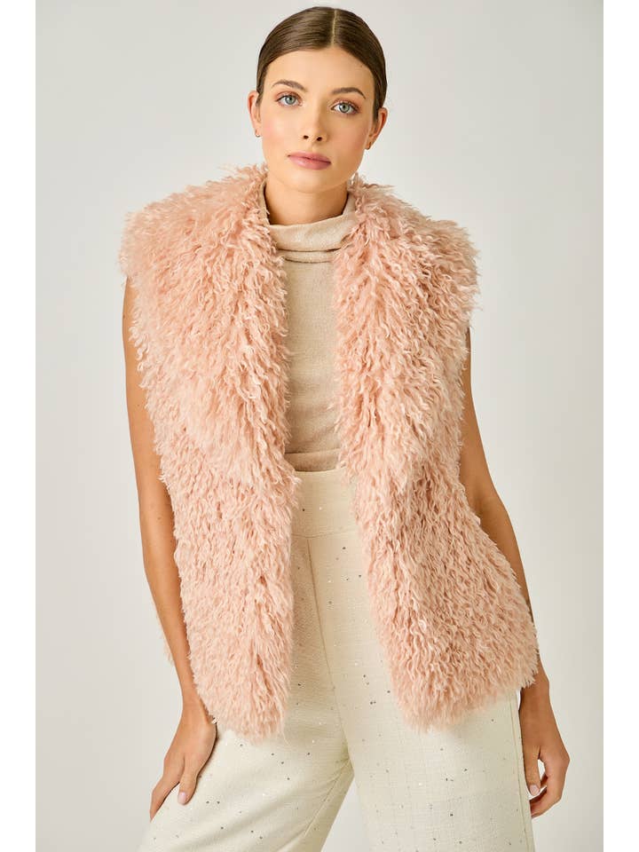 Mystree - Venta al por mayor Chaleco de abrigo - Mujer - Chaleco de Piel Sintética Peluda 612422