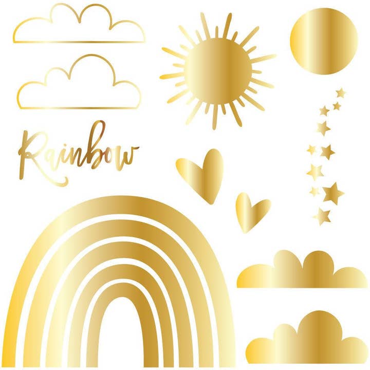 Rainbow - Hot Foil and Letter Press Plate - Retiring for wholesale by Honey Bee Stamps