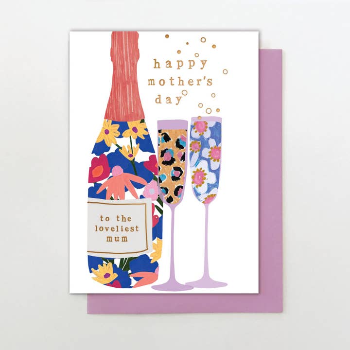 Stop the Clock Design - Wholesale Mother's Day Card - BL10 - Mother's Day Bubbly