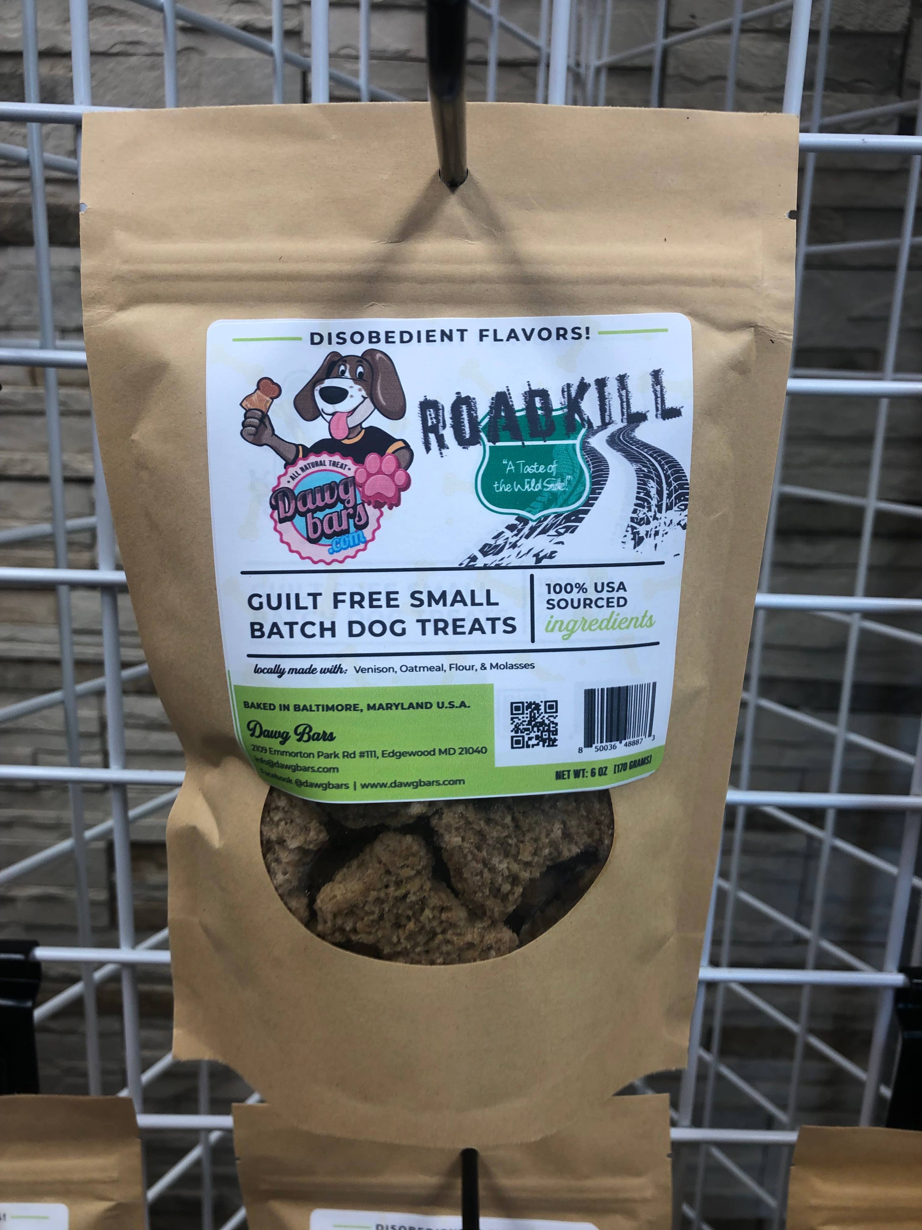 Dawg Bars & Creamery – wholesale Pet biscuits – Dog – Roadkill Venison All Natural Dog & Puppy Biscuits!0