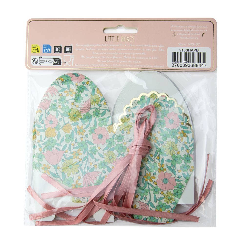 Tim&Puce Factory - Wholesale Gift Box - SHABBY SCALLOPED SMALL BOXES X 82