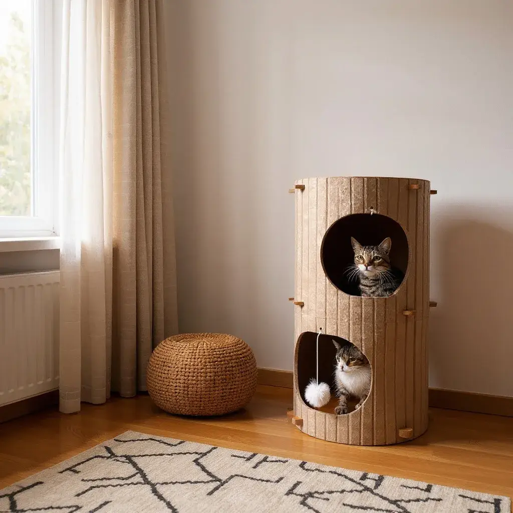 Althea Living - Wholesale Pet Bed - Cat - Mediterranean Felt House8