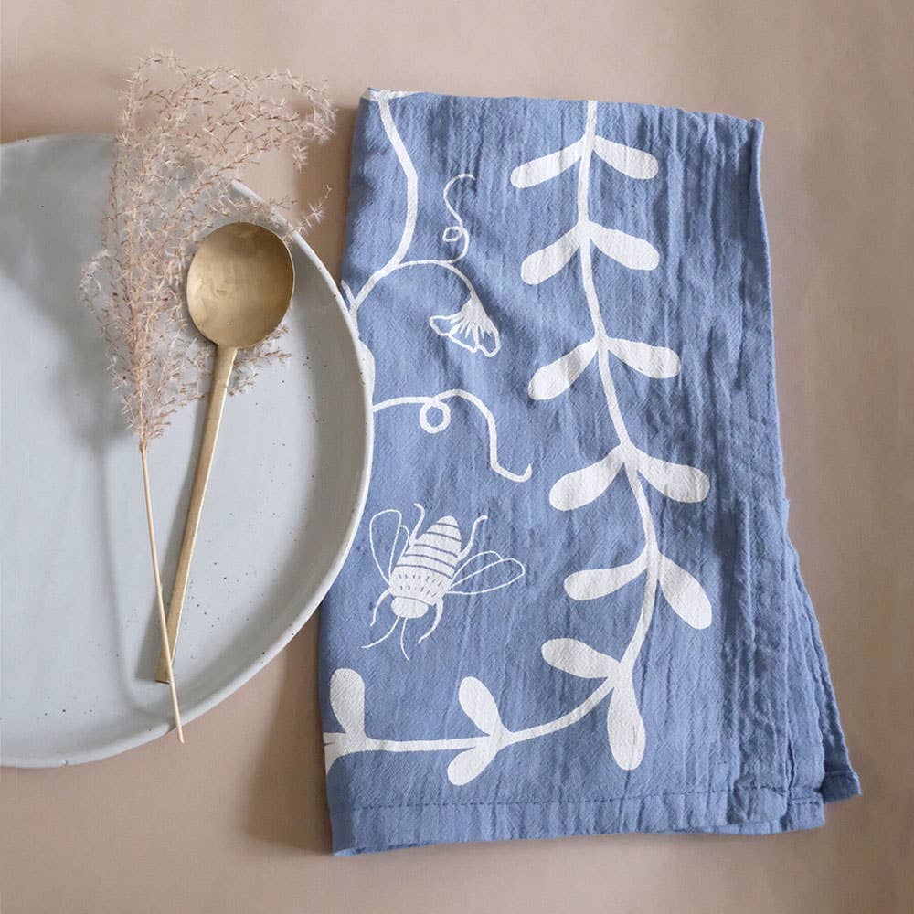 Elana Gabrielle - Wholesale Tea Towel - Nasturtiums Cotton Tea Towel - Nature-Inspired Kitchen Towel2