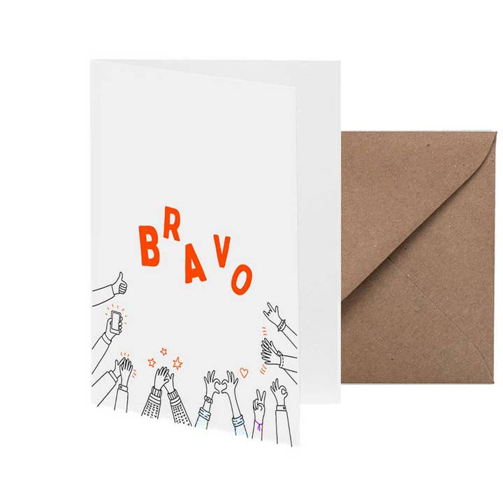 Biglietto di auguri BRAVO per la vendita all'ingrosso da parte di Fritzante