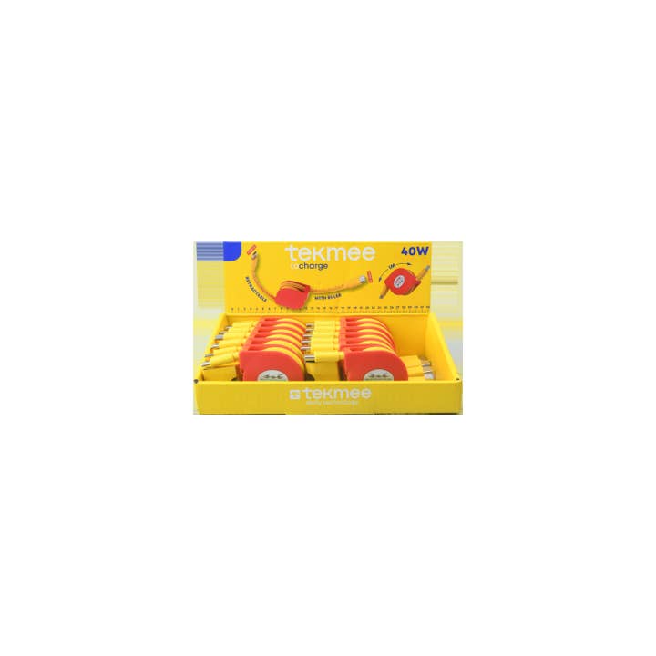 Tekmee - Wholesale Charging Cable - Tekmee 1M Type-C ↔ Type-C Retractable Cable1