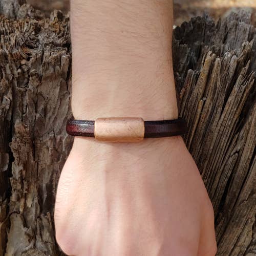 The Essence of Silver - Venta al por mayor Brazalete - Pulsera de cuero para hombre, pulsera para mujer, norte, cobre1