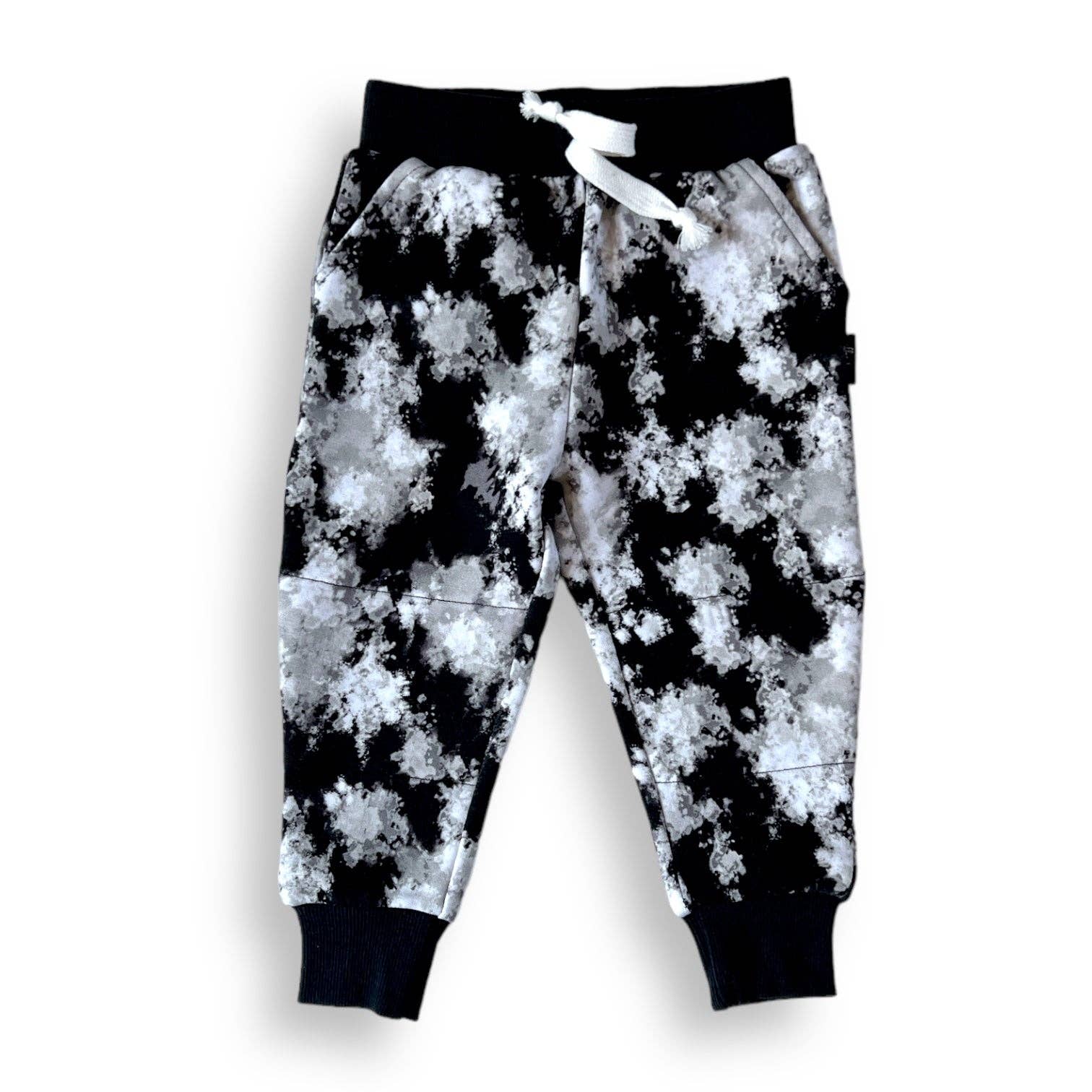 millie + roo LLC - Wholesale Lounge Sweatpants/Joggers - Kids - JOGGERS- Black Tie Dye Bamboo French Terry9