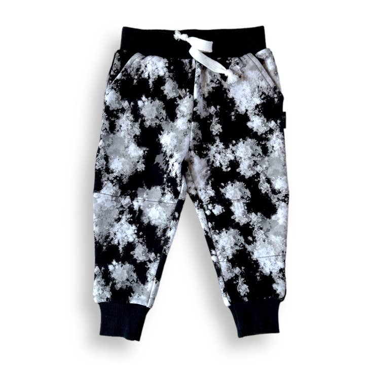 millie + roo LLC - Wholesale Lounge Sweatpants/Joggers - Kids - JOGGERS- Black Tie Dye Bamboo French Terry9