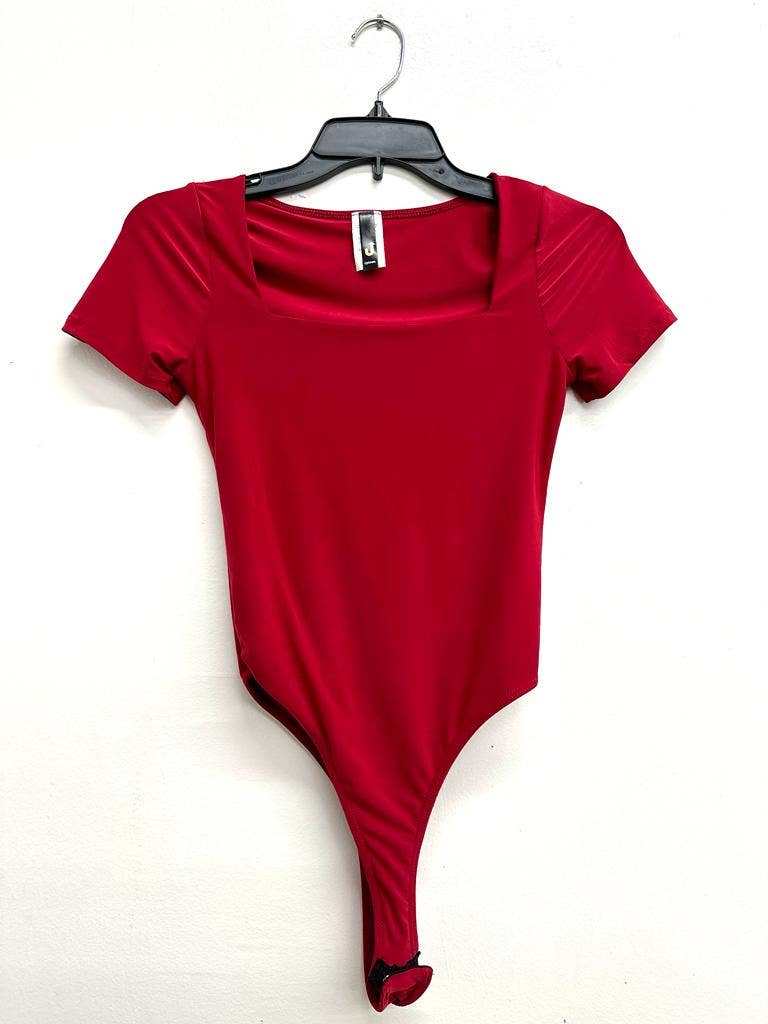 Uptown Apparel - Wholesale Bodysuit - Women's - J6866 Square Neck Cap Sleeve Lined Bodysuit13