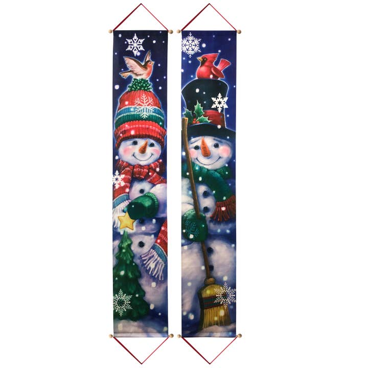 Oak Street Wholesale - Wholesale Banner - Snowman Banner (Set of 2)