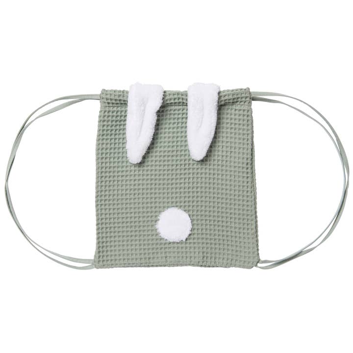 BB&Co - Venta al por mayor Mochila - Niños - Mochila nido de abeja con forma de conejo - verde grisáceo