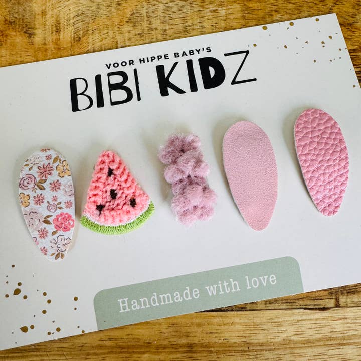 Ensemble de barrettes à cheveux Flower 1 pour la vente par Bibi Kidz