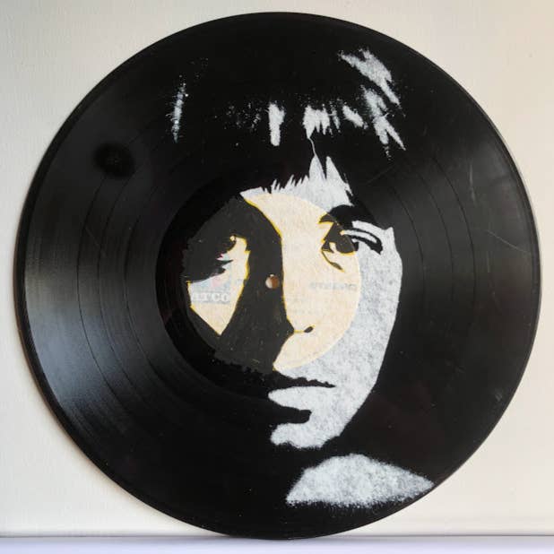 Paul McCartney The Beatles portrait vinyl record album 6 for wholesale by Coffee Cup Portraits