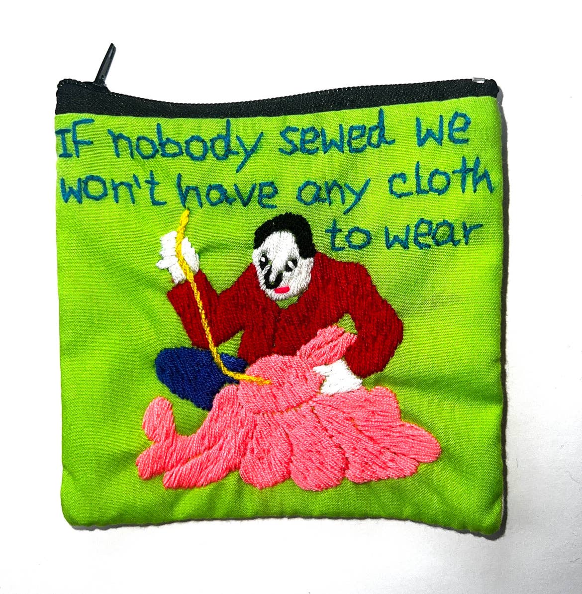 Wooven - Wholesale Pouch - Women's - "Chalee" Small Hand Embroidered Pouches by Hmong Youth in Laos32