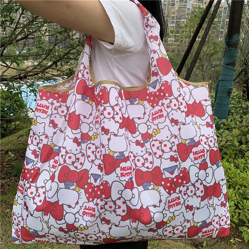 FurDecoration - Wholesale Tote Bag - Women's - Large Capacity Single Shoulder Printed Foldable Cloth Bag2