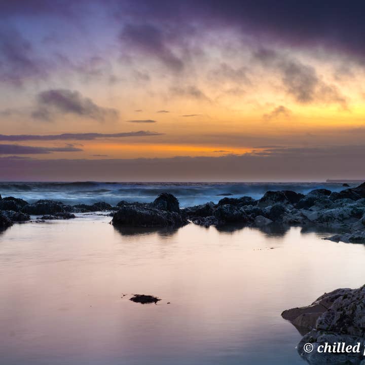 Rockpool sunset for wholesale by Chilled Photography