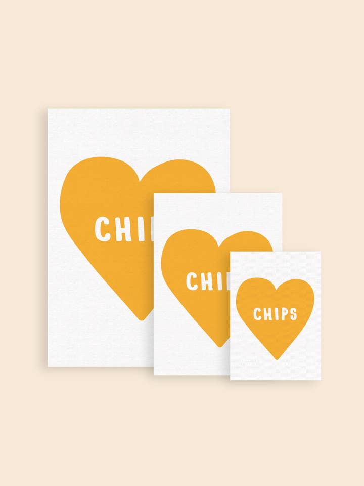 Chips Art Print for wholesale by Hand and Palm