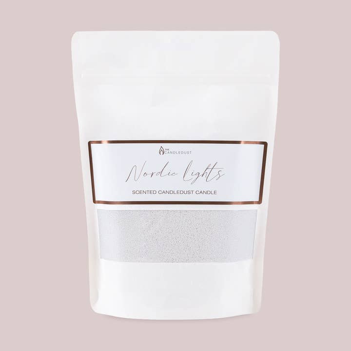 Nordic Lights Geurkaars Zand 330g + 5 lonten voor wholesale door The Candledust