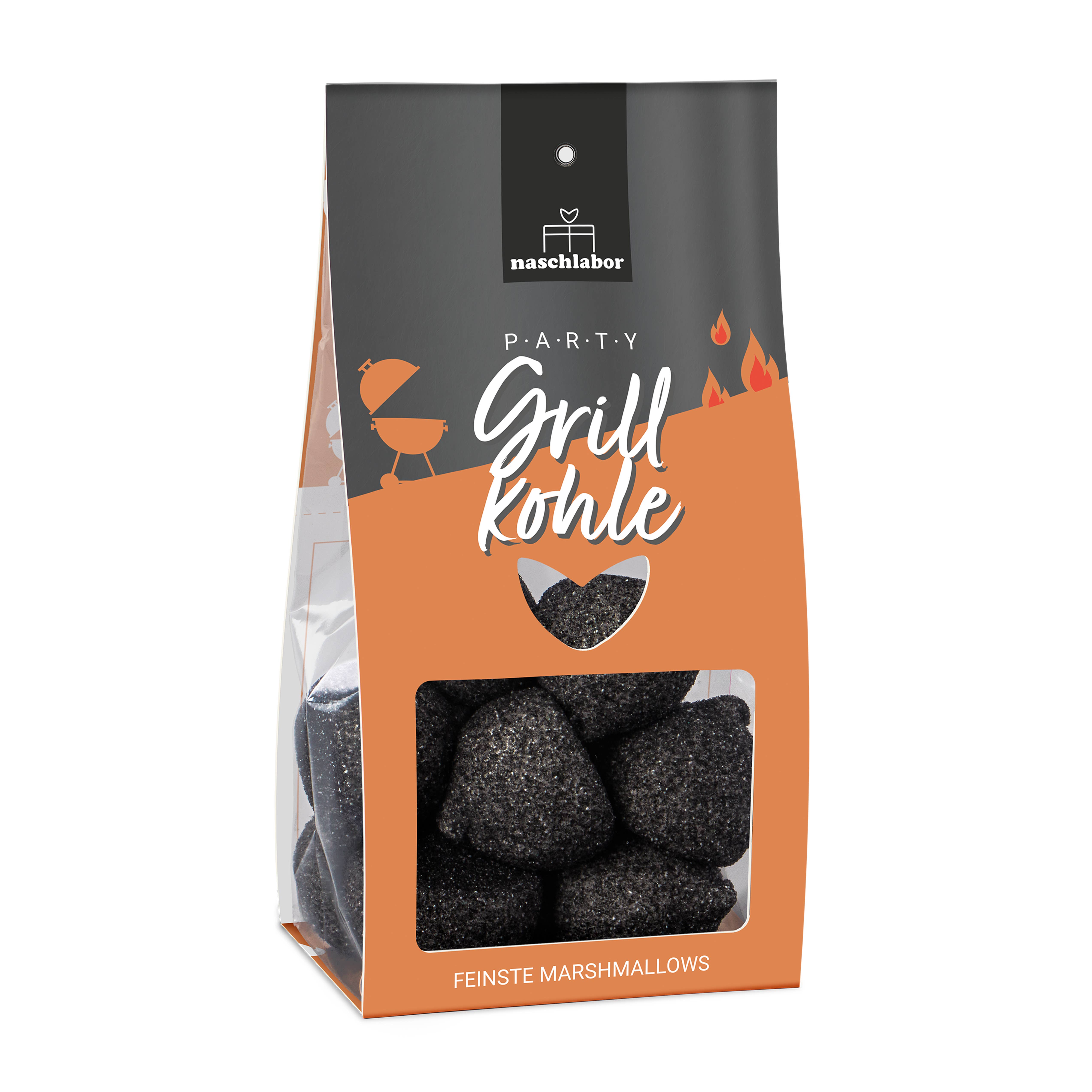 naschlabor GmbH - Vente Guimauve - Marshmallows Party charbon de bois 100 g0
