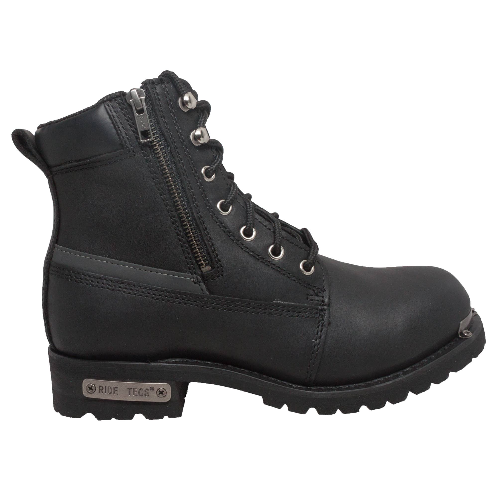 AdTec - Wholesale Combat/Military Boots - Men's - 9797: Men's 6" Biker Boot- Black [Soft Toe]4
