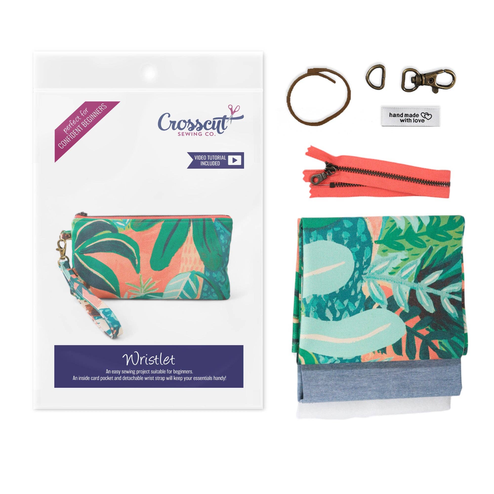 Crosscut Sewing Co. - Wholesale Craft Sewing Kit - Wristlet Sewing Kit - Adult Sewing Kit for Beginners75