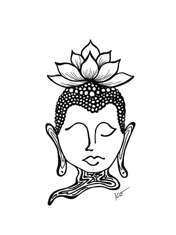 Impression artistique détachée (Bouddha) pour la vente par Mind & Company