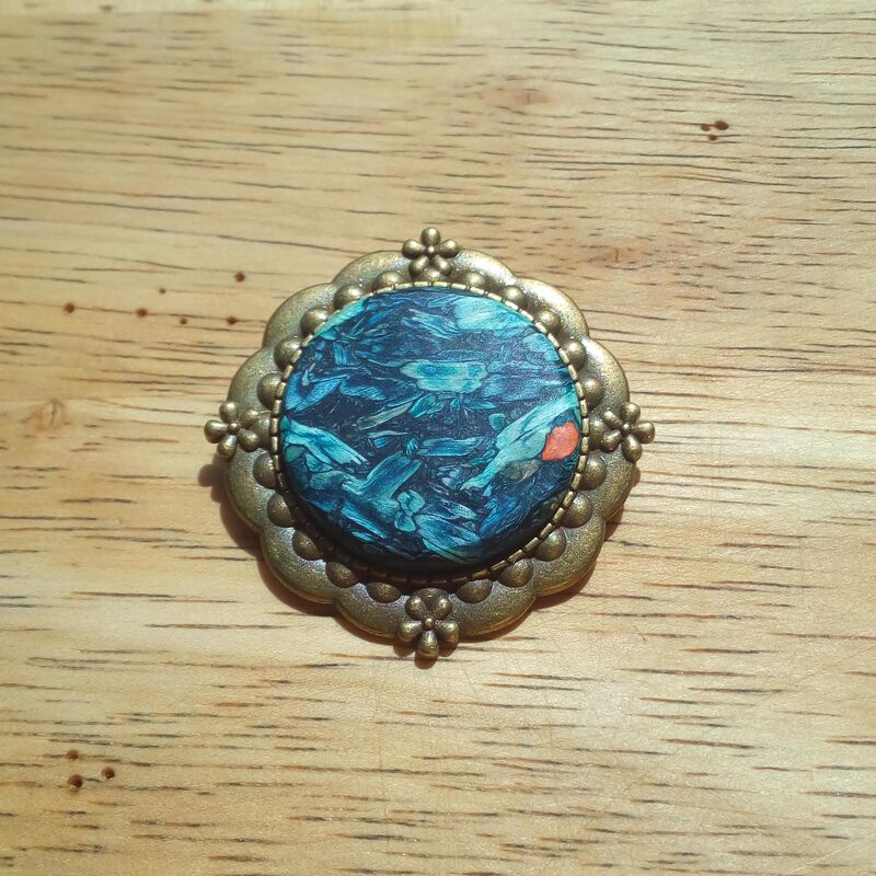 Handcrafted from Tumbleweed - Wholesale Brooch - Tumbleweed Antique Brass Brooch0