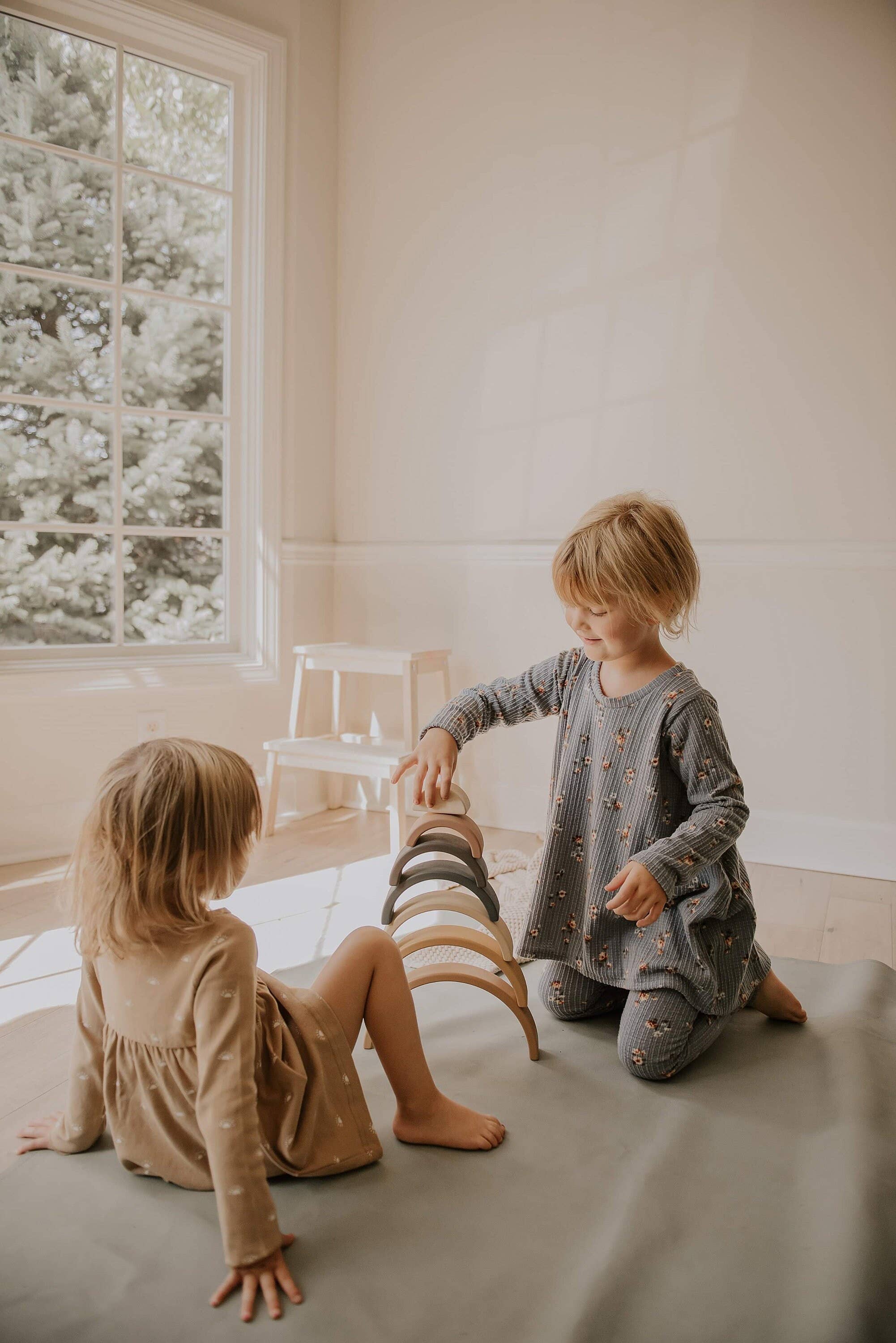 SABO concept - Wholesale Wood Toy - Kids - Wooden Rainbow Toy Arch Stacker from Wood Gift for Children6