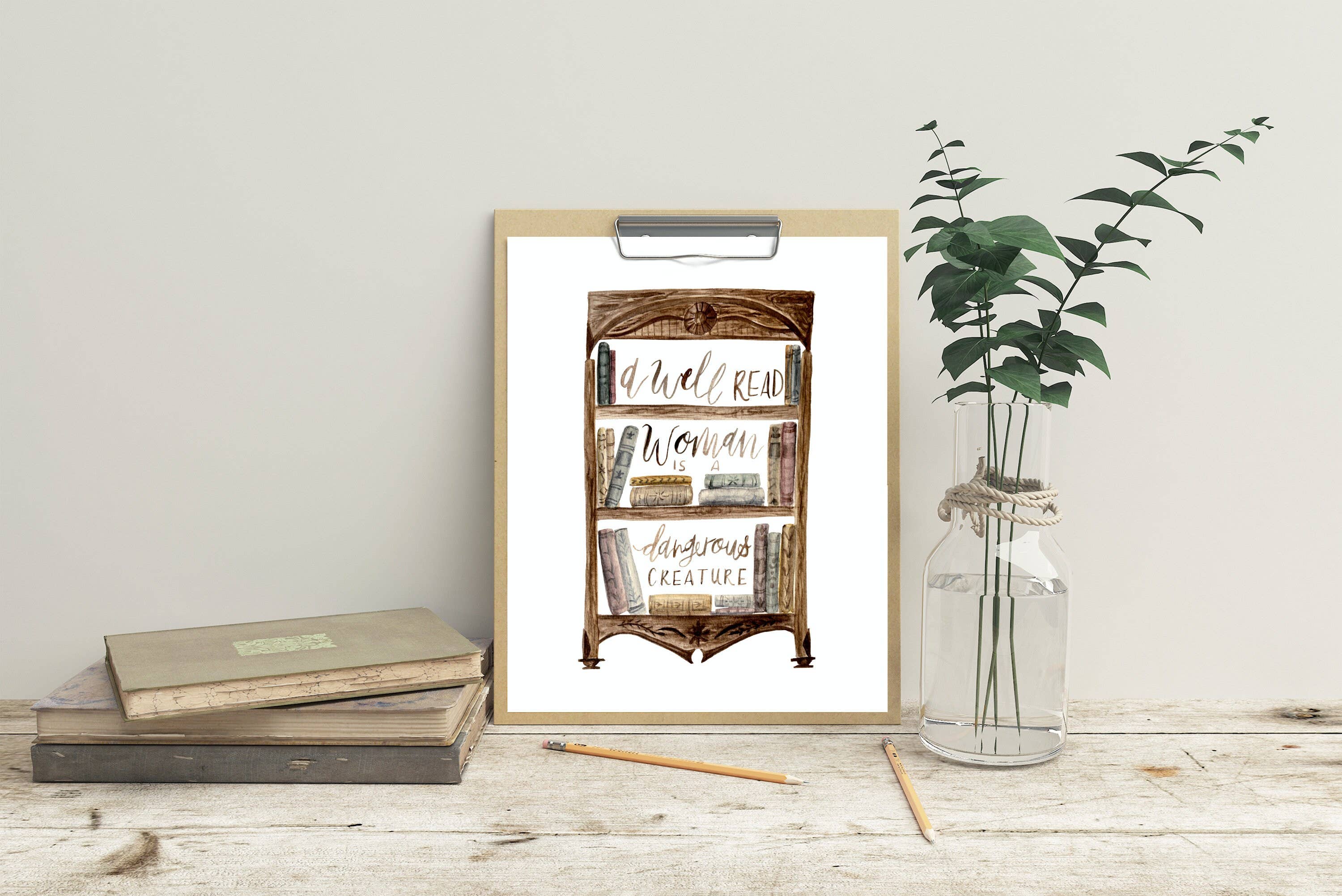 Fox and Wild - Wholesale Art Print - A Well Read Woman is a Dangerous Creature // 8 x 10 Print4