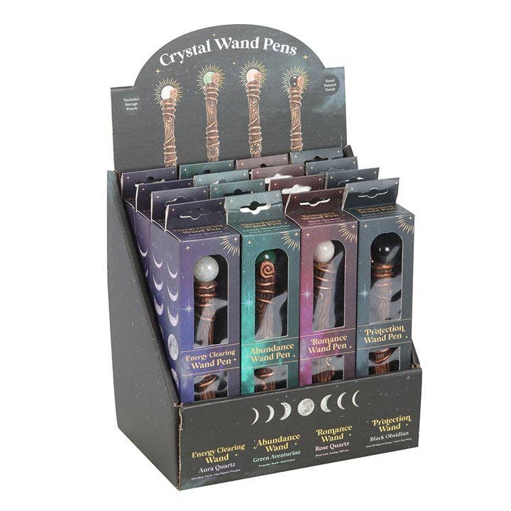 Something Different Wholesale - Wholesale Pen - Set of 16 Crystal Wand Pens in Display1