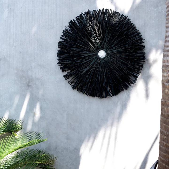 Bazar Bizar Living - Wholesale Wall Accent - The Raffia Juju - Black2