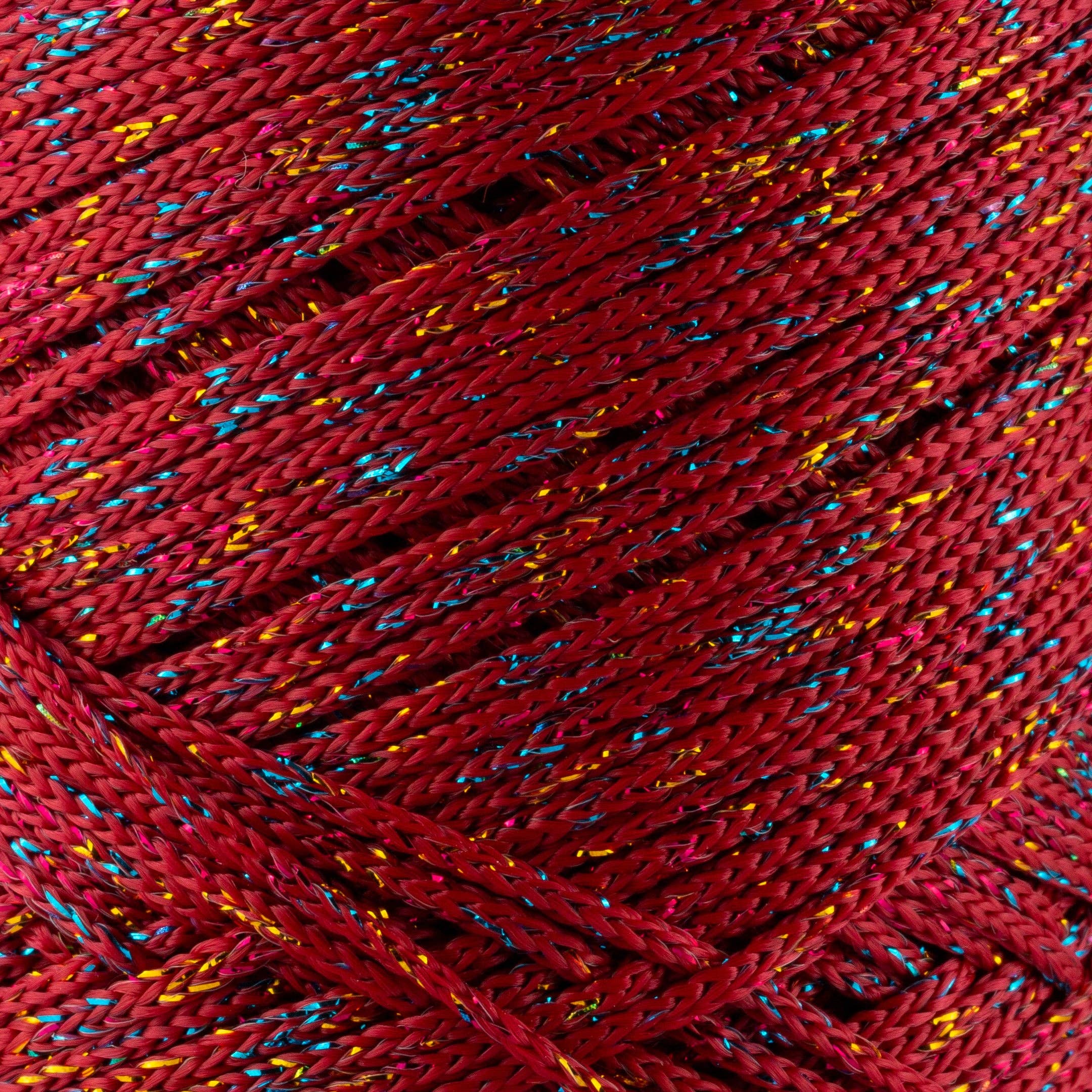 Sensy - Wholesale Yarn - Sensy Premium 2mm Multi Sparkle - 251 yards 90% Polypropylene / 10% Polyester Macrame Cord7