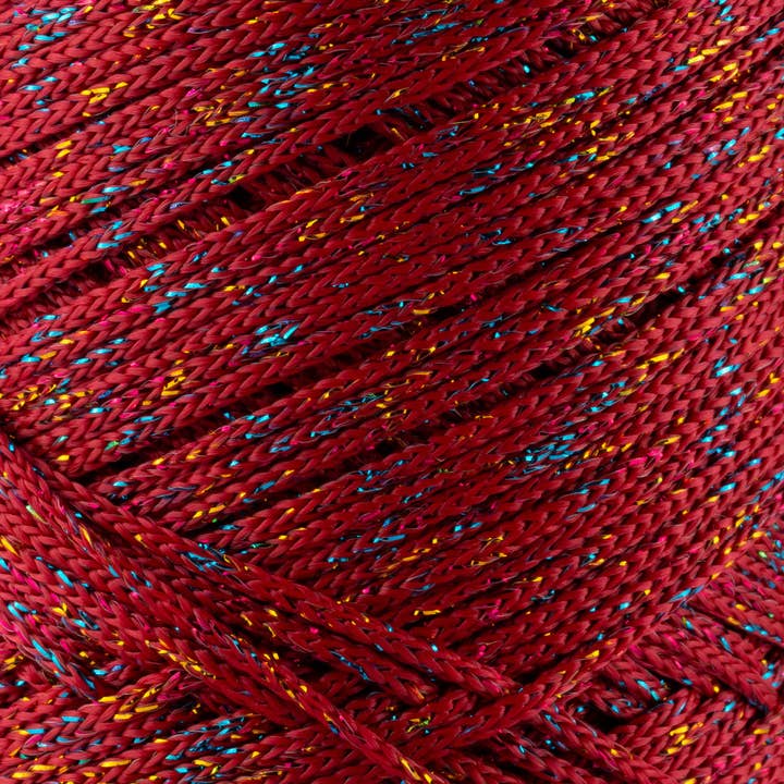 Sensy - Wholesale Yarn - Sensy Premium 2mm Multi Sparkle - 251 yards 90% Polypropylene / 10% Polyester Macrame Cord7
