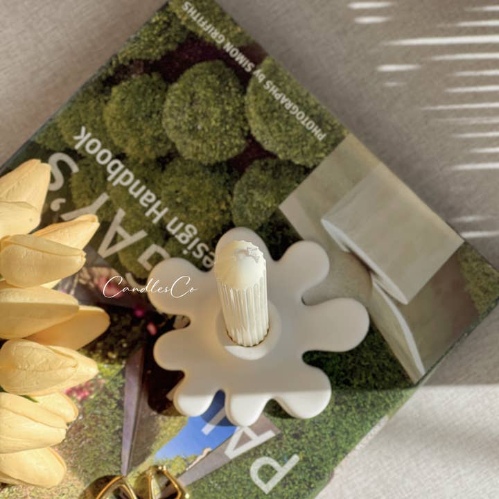 White Candle Holder for wholesale on Faire2