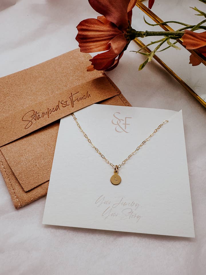 Collier Olivia, Plaqué Or pour la vente par Stamped and Finch