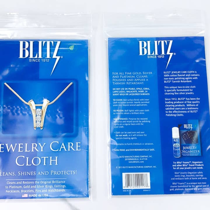 DIJU Jewelry - Wholesale - Blitz Jewelry Care Cloth, Cleaner for Gold, Silver and Platinum3