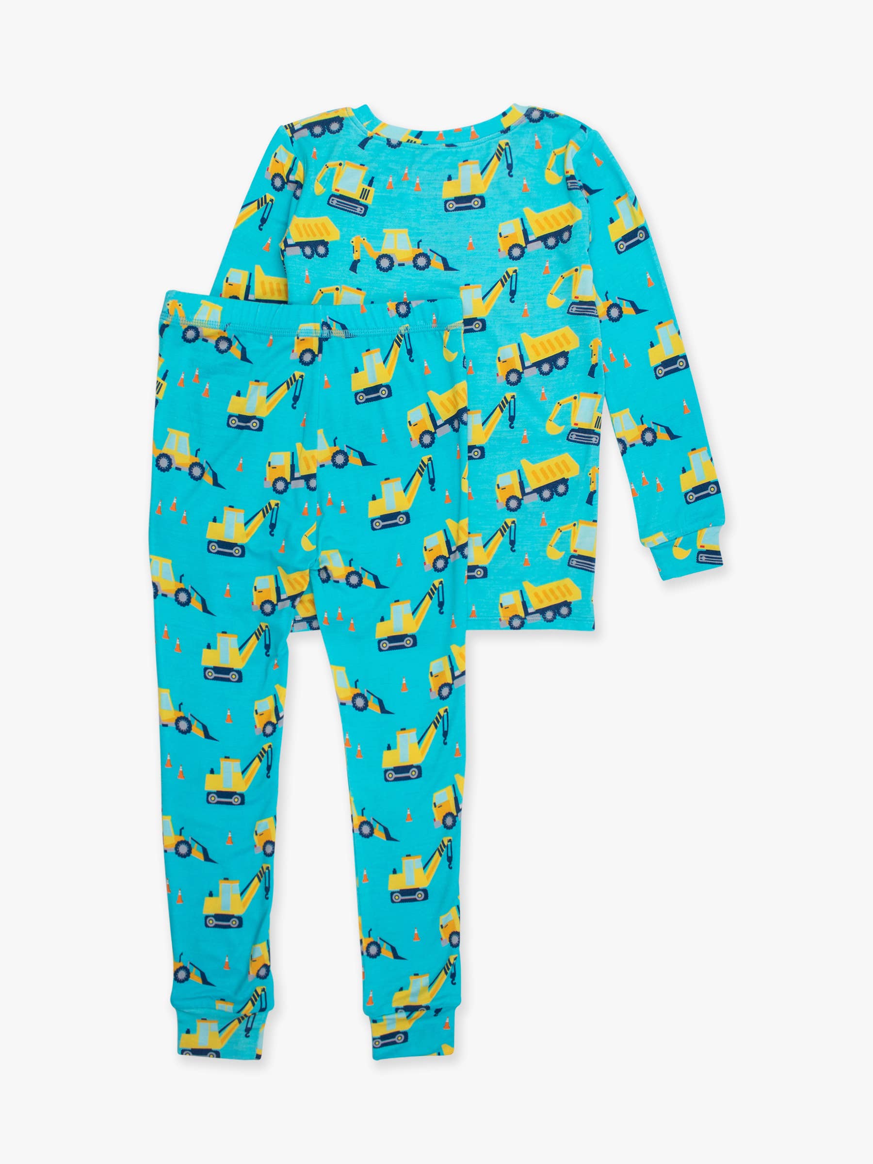 Azul Conjunto de Pijama de Manga Comprida SoftSnooze™ Kids em Viscose de Bambu Sob Construção para venda a revendedores na Faire7