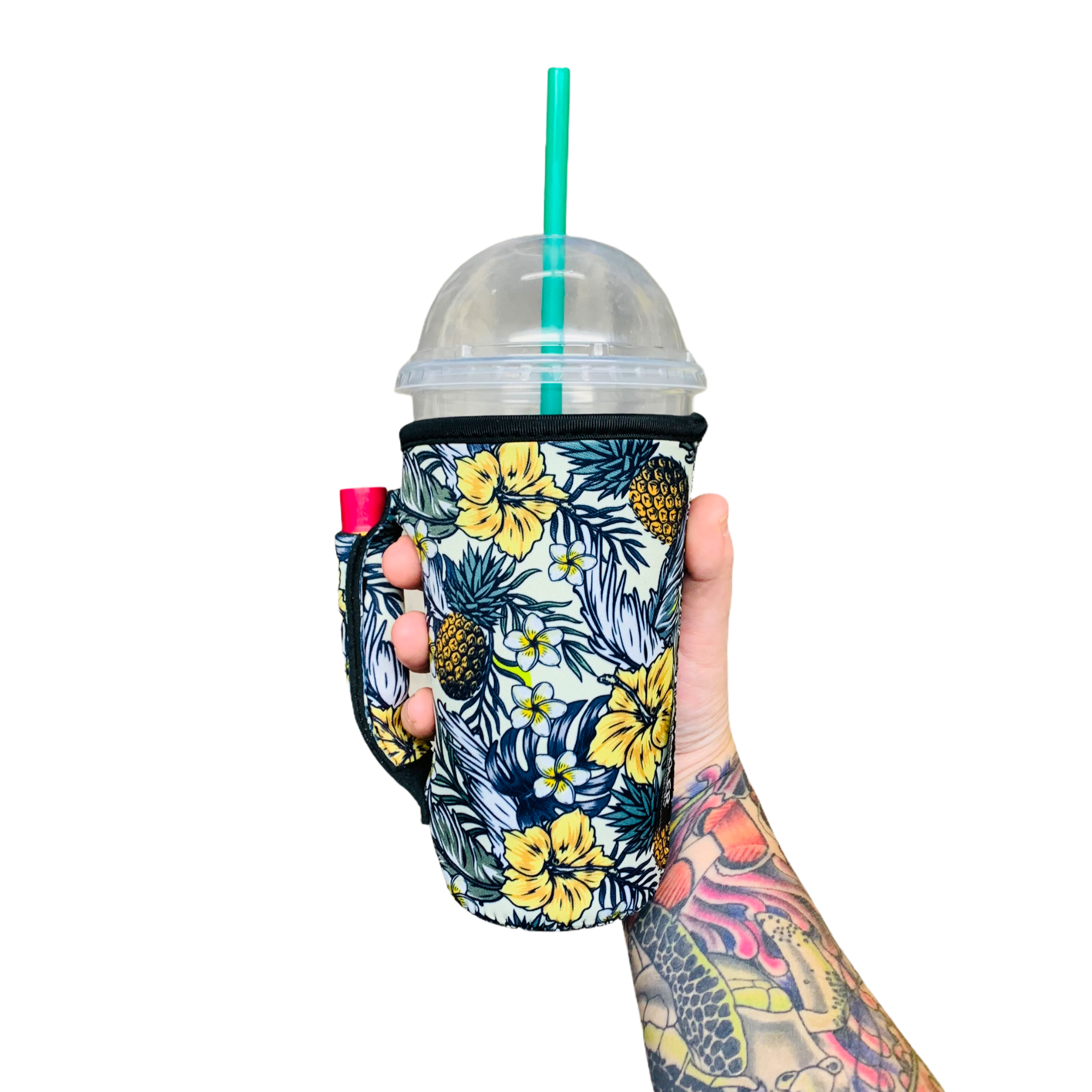 Drink Handlers - Wholesale Drink Huggers & Koozies - Yellow Isle 20oz Large Coffee / Tea / Tumbler Handler™1