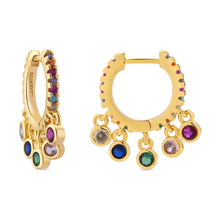 Orecchini Luxenter Yaskim finitura oro 18k per la vendita all'ingrosso da parte di Luxenter