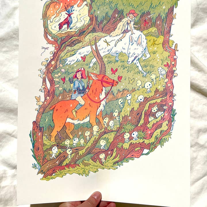 Natalie Andrewson - Vente Affiche d'art - Princesse Mononoké Grand Format0