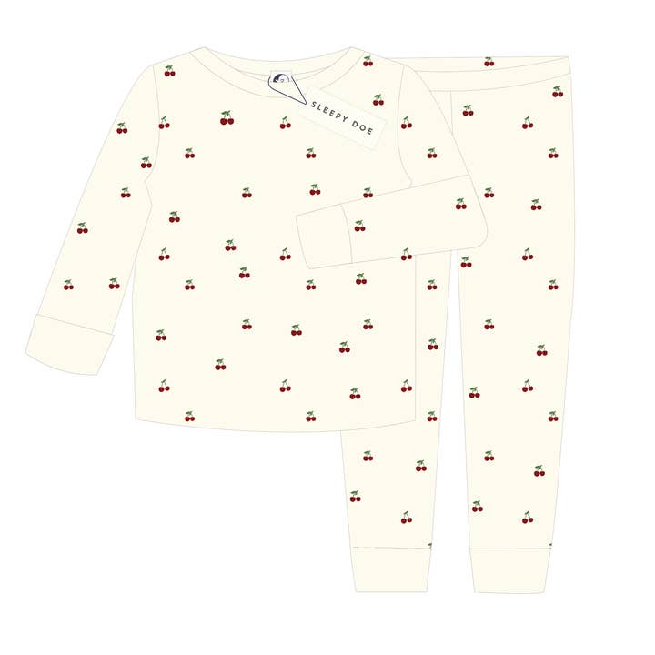 KIDS CLASSIC SET | CHERRIES ON OATMEAL for wholesale by Sleepy Doe