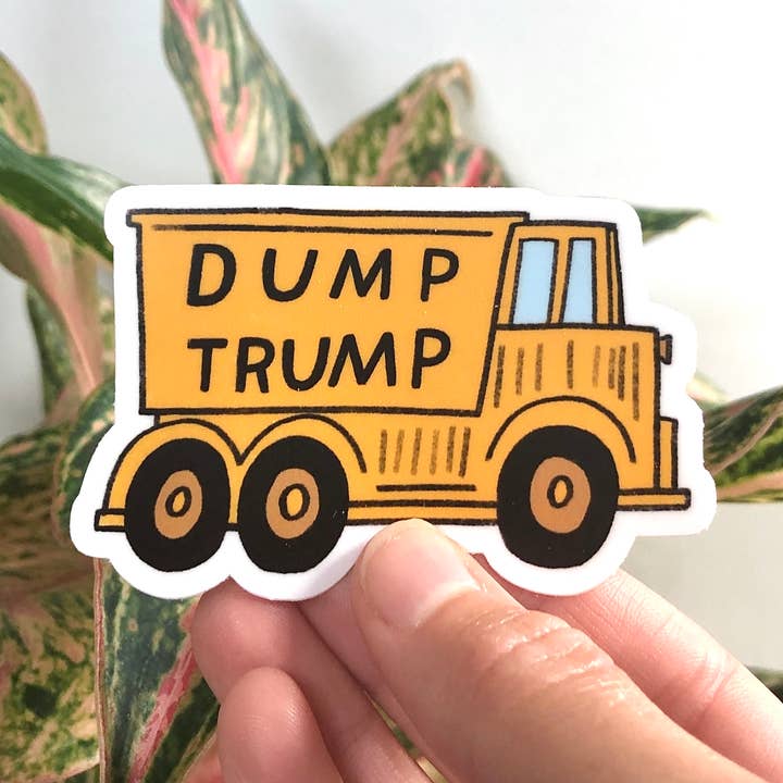 Dump Trump Vinyl Sticker for wholesale by Aviate Press