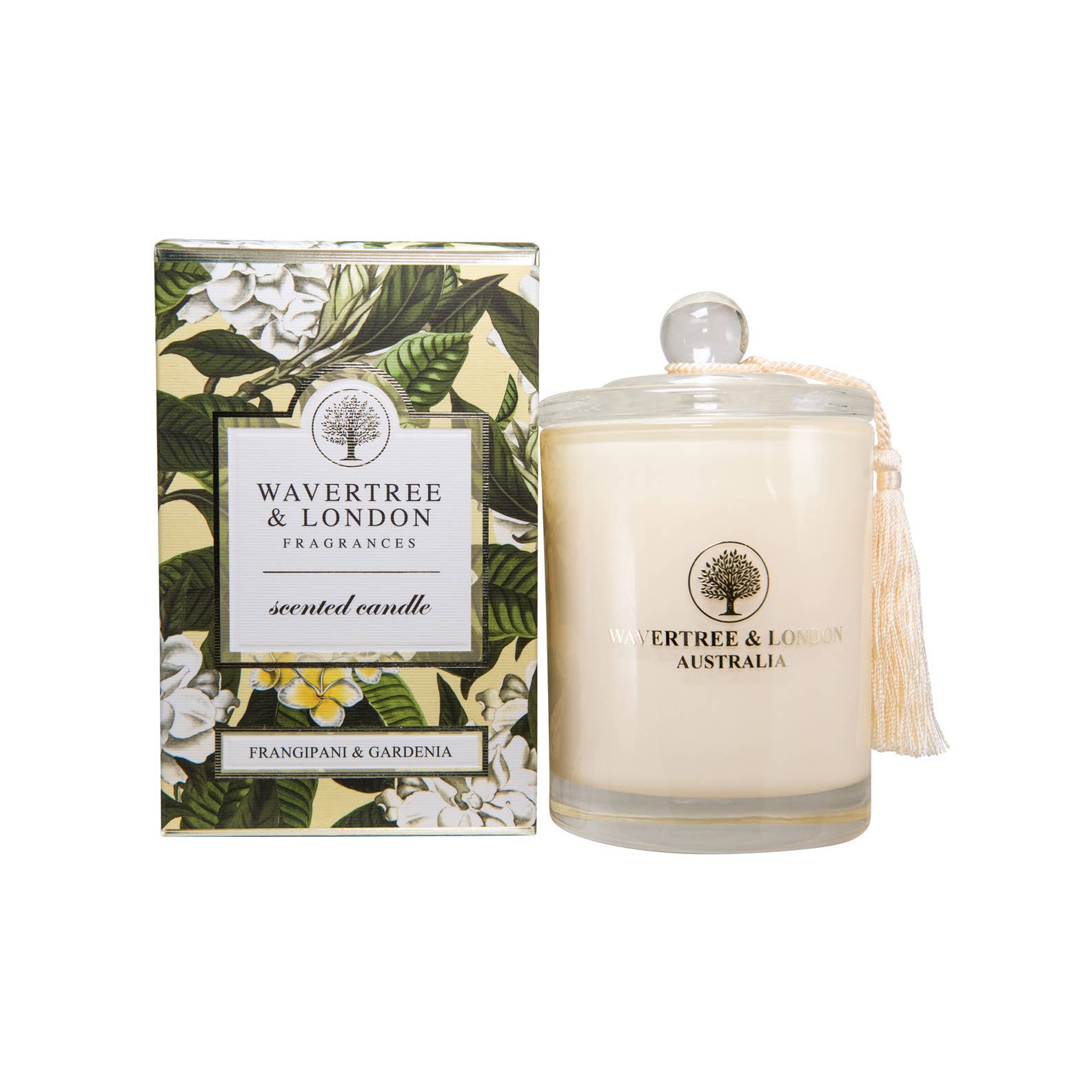 Wavertree & London - Vente Bougie en bocal - Bougie de soja Wavertree - Frangipanier Gardenia