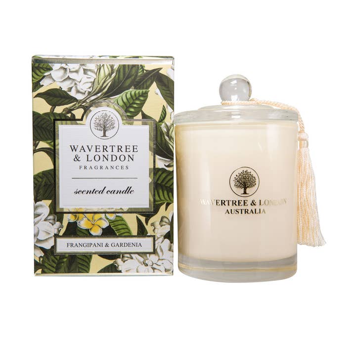 Wavertree & London - Wholesale Jar/Filled Candle - Wavertree Soy candle - Frangipani Gardenia0
