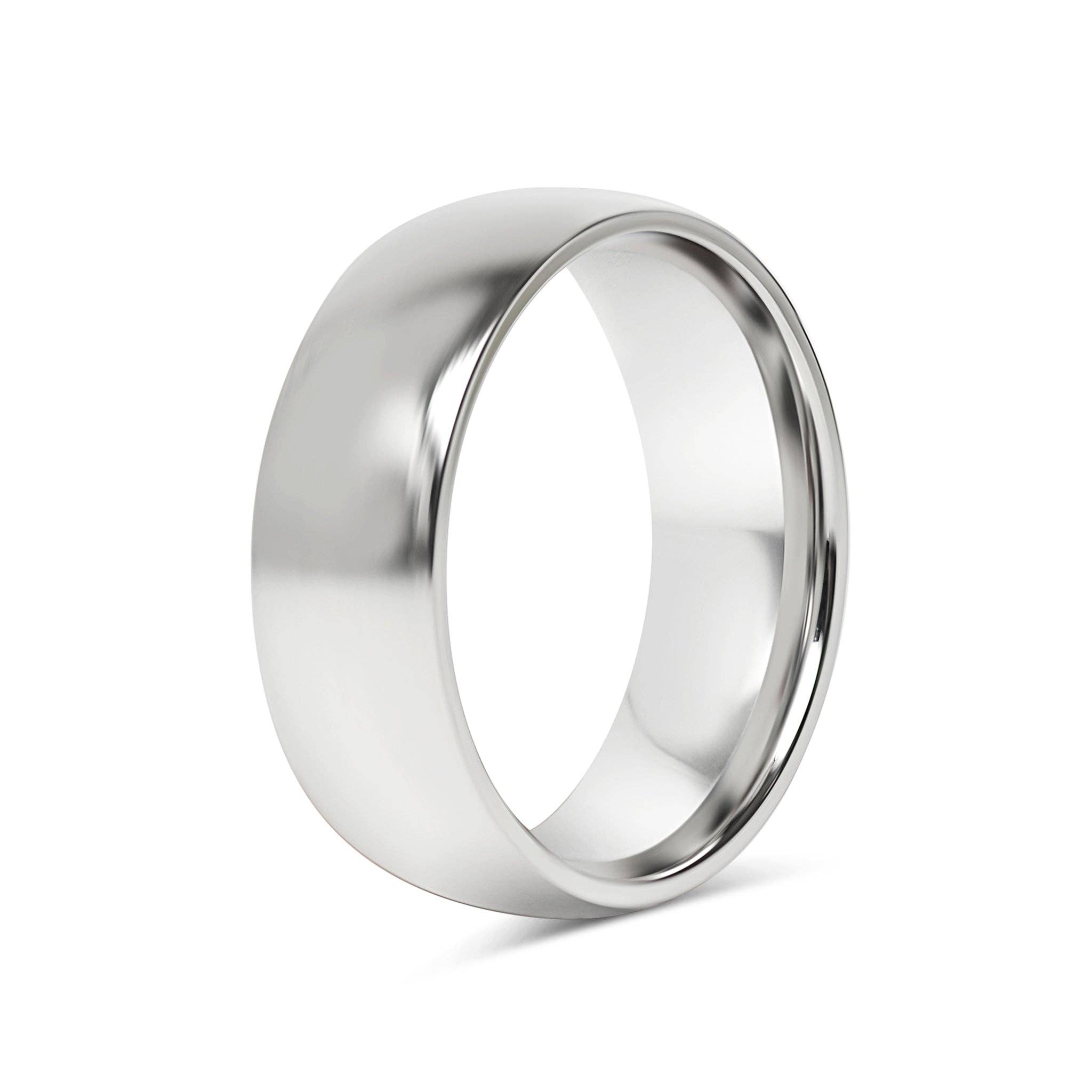 WJW - Wholesale Band/Stacked Ring - Highly Polished Rounded Stainless Steel Blank Ring 2mm - 6mm12