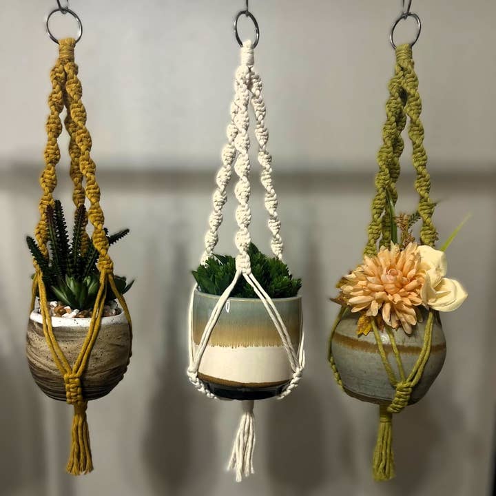 Twisted Macrame Plant Hangers | Eco-Friendly, Boho Décor for wholesale by Artizin Studio