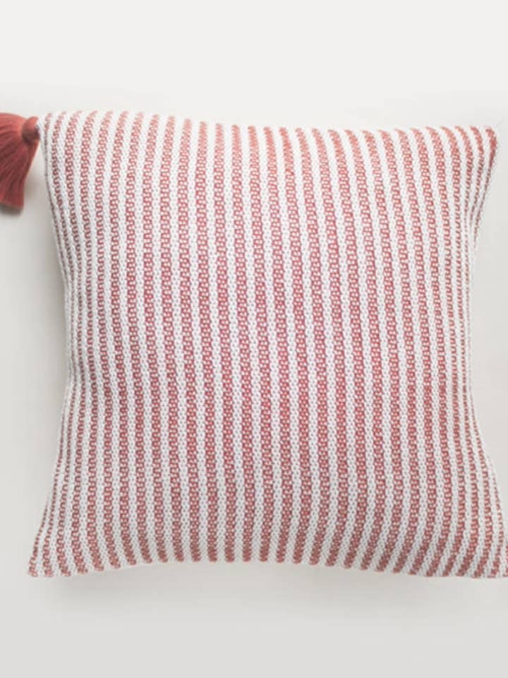 Handwoven Brick Road Pillow for wholesale by Lula Mena