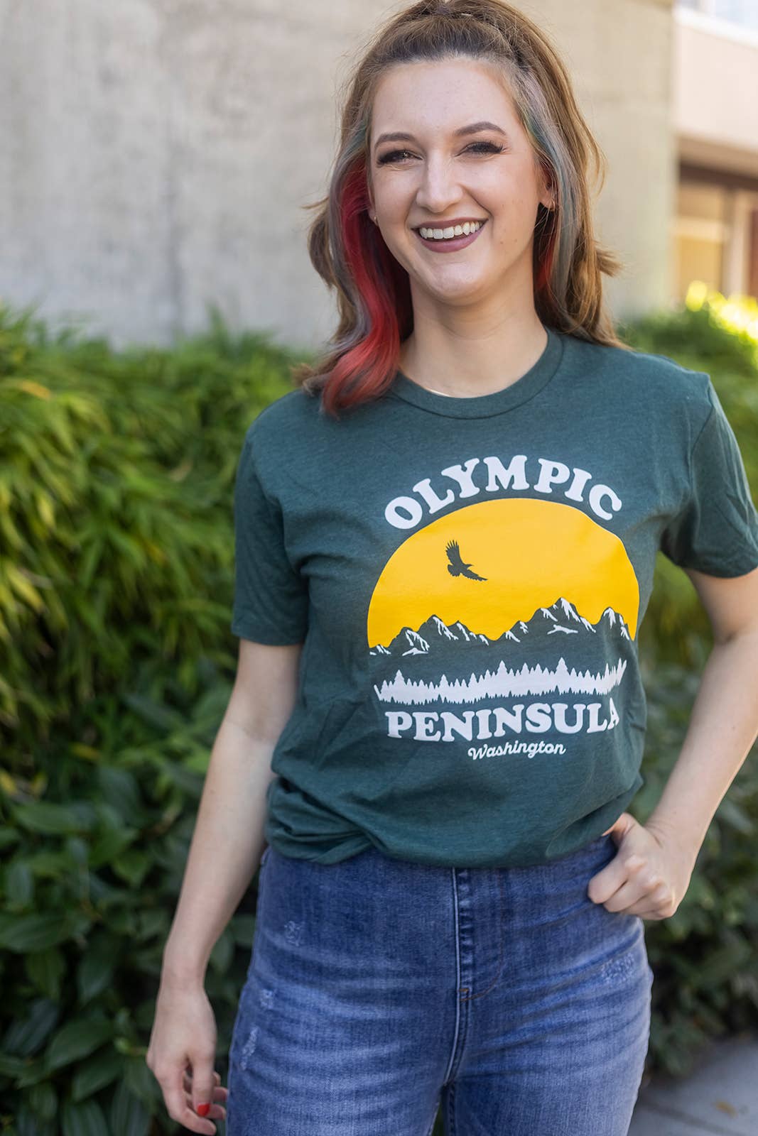 Viaduct - Wholesale Screen Printed T-Shirt - Unisex - Olympic Peninsula Old School tshirt1