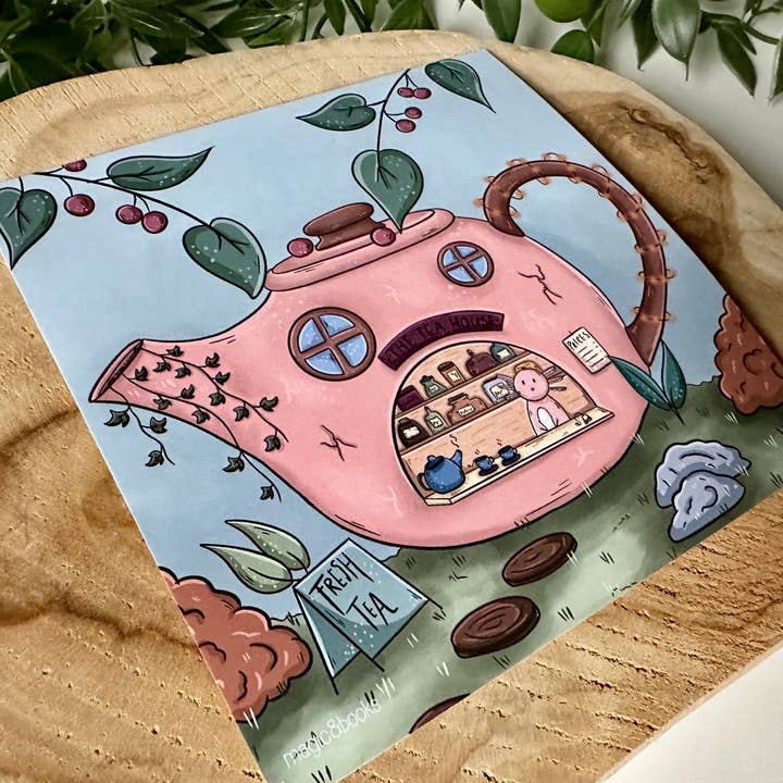 Magic&Books - Wholesale Postcard - Axolotl's Tea Store Postcard1