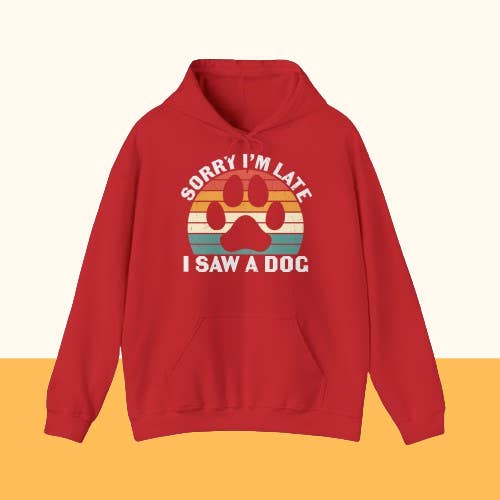 Heavy Blend™ Hooded Sweatshirt "I saw a Dog" für den Großhandel von Pawzlove